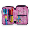 Picture of SEVEN 3 ZIP CLOUDY SHAPES PENCIL CASE (FILLED)
